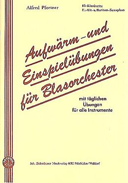 Alfred Pfortner Notenblätter Aufwärm- und Einspielübungen