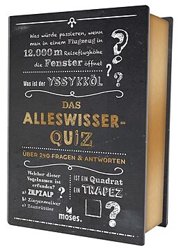 Kartonierter Einband Quiz-Box Das Alleswisser-Quiz von Anke Küpper, Sandra Saatmann, Karl Brock
