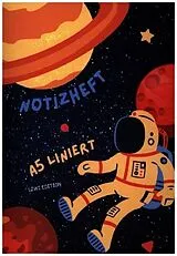 Kartonierter Einband Dünnes Notizheft für Kinder - A5 liniert - Softcover Astronaut - FSC Papier von Notizbuch A5, Notizheft A5, Notebook A5