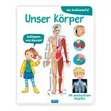 Pappband TRÖTSCH - Wissensbuch "Unser Körper" | Kinderbuch mit Klappmodell für einen Einblick ins Innere des Körpers. Mein Körper Kinderbuch mit spannenden Fakten zum Lernen und Staunen | Ab 5 Jahren von 