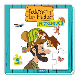 Pappband Trötsch Pettersson und Findus Pappenbuch Puzzlebuch von 