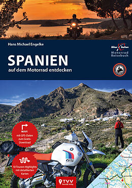 Kartonierter Einband Motorrad Reiseführer Spanien von Hans Michael Engelke