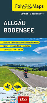 (Land)Karte FolyMaps Karte Allgäu Bodensee 1:250 000 von 