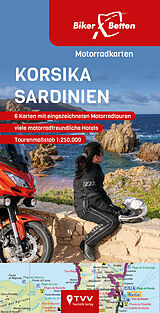 (Land)Karte Motorradkarten Set Korsika Sardinien von 