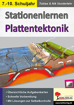 Kartonierter Einband Stationenlernen Plattentektonik von Nik Vonderlehr, Tobias Vonderlehr