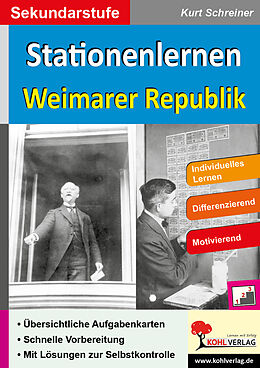 Kartonierter Einband Stationenlernen Weimarer Republik von Kurt Schreiner