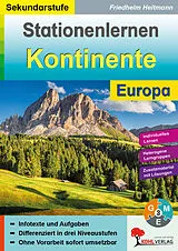 E-Book (pdf) Stationenlernen Kontinente / Europa von Friedhelm Heitmann