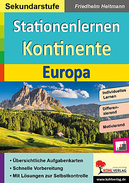 E-Book (pdf) Stationenlernen Kontinente / Europa von Friedhelm Heitmann