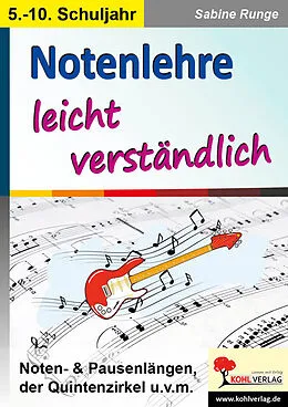 E-Book (pdf) Notenlehre leicht verständlich von Sabine Runge
