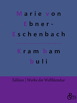 Kartonierter Einband Krambambuli von Marie von Ebner-Eschenbach