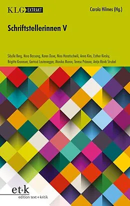 E-Book (pdf) Schriftstellerinnen V von 