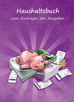 Kartonierter Einband Haushaltsbuch zum Eintragen der Ausgaben von Angelina Schulze