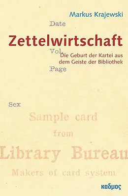 E-Book (pdf) ZettelWirtschaft von Markus Krajewski