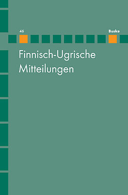 Couverture cartonnée FInnisch-Ugrische Mitteilungen Band 46 de 