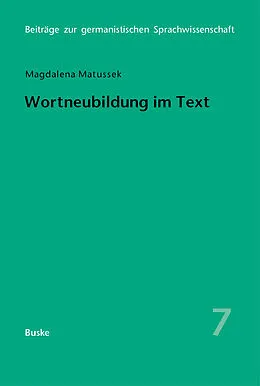 E-Book (pdf) Wortneubildung im Text von Magdalena Matussek