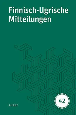 E-Book (pdf) Finnisch-Ugrische Mitteilungen Band 42 von 
