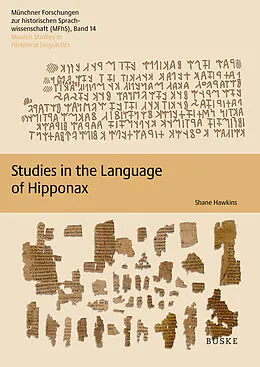 E-Book (pdf) Studies in the Language of Hipponax von Shane Hawkins
