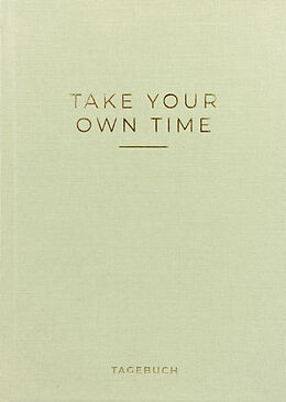 Fester Einband »Take your own time« Tagebuch von Caro
