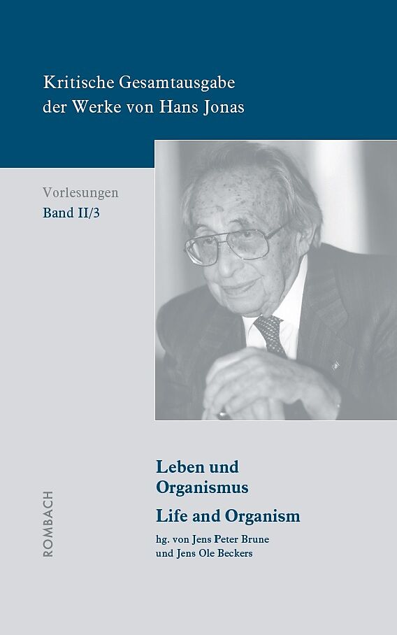 Kritische Gesamtausgabe der Werke von Hans Jonas  Vorlesungen, Bd. II/3