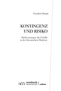 E-Book (pdf) Kontingenz und Risiko von Caroline Haupt