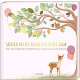 Fester Einband Babyalbum - UNSER ERSTES GEMEINSAMES JAHR (rosé) von Pia Loewe