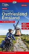 (Land)Karte ADFC-Radtourenkarte 5 Ostfriesland / Emsland 1:150.000, reiß- und wetterfest, E-Bike geeignet, GPS-Tracks Download, mit Bett+Bike-Symbolen, mit Kilometer-Angaben von 