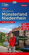 (Land)Karte ADFC-Radtourenkarte 10 Münsterland Niederrhein 1:150.000, reiß- und wetterfest, E-Bike geeignet, GPS-Tracks Download, mit Bett+Bike-Symbolen, mit Kilometer-Angaben von 