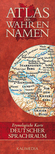 (Land)Karte Atlas der Wahren Namen - Deutscher Sprachraum von Stephan Hormes