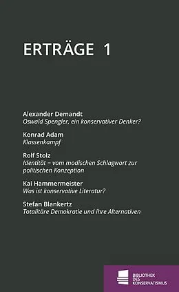 E-Book (epub) Erträge von Alexander Demandt, Konrad Adam, Rolf Stolz