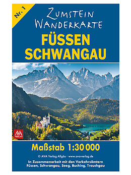 (Land)Karte Zumstein Wanderkarte Füssen/Schwangau von AVA-Verlag Allgäu GmbH