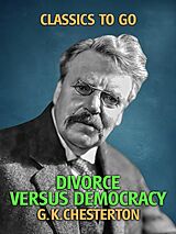 eBook (epub) Divorce versus Democracy de G. K. Chesterton