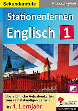 eBook (pdf) Stationenlernen Englisch / 1. Lernjahr de Milena Angioni