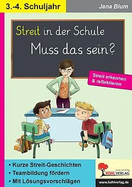E-Book (pdf) Streit in der Schule - muss das sein? von Jana Blum