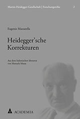 Kartonierter Einband Heideggersche Korrekturen von Eugenio Mazzarella