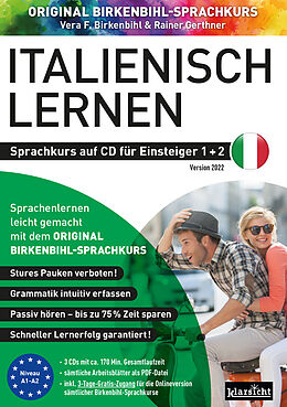 Audio CD (CD/SACD) Italienisch lernen für Einsteiger 1+2 (ORIGINAL BIRKENBIHL) Version 2023 von Vera F. Birkenbihl, Rainer Gerthner