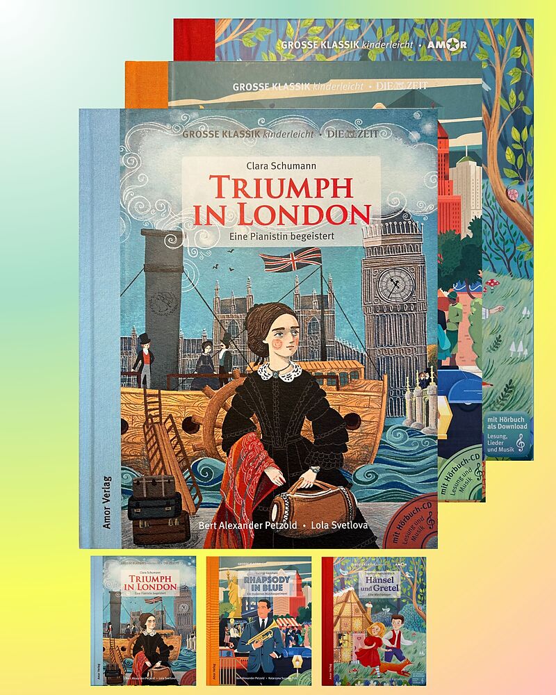 Abenteuerlust: Triumph in London, Rhapsody in Blue, Hänsel und Gretel (3er-Buchpaket plus Hörbücher)