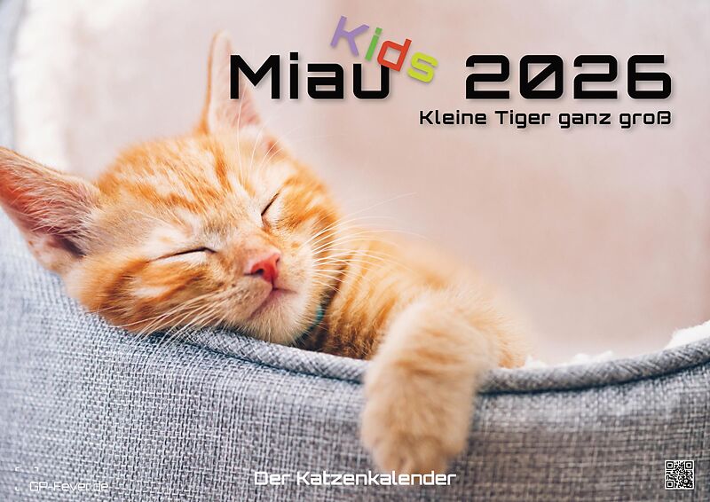 Miau Kids - kleine Tiger ganz groß - Der Katzenkalender - 2026 - Kalender DIN A2