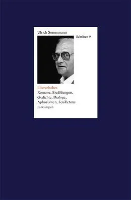 E-Book (epub) Schriften / Literarisches. Schriften 9 von Ulrich Sonnemann