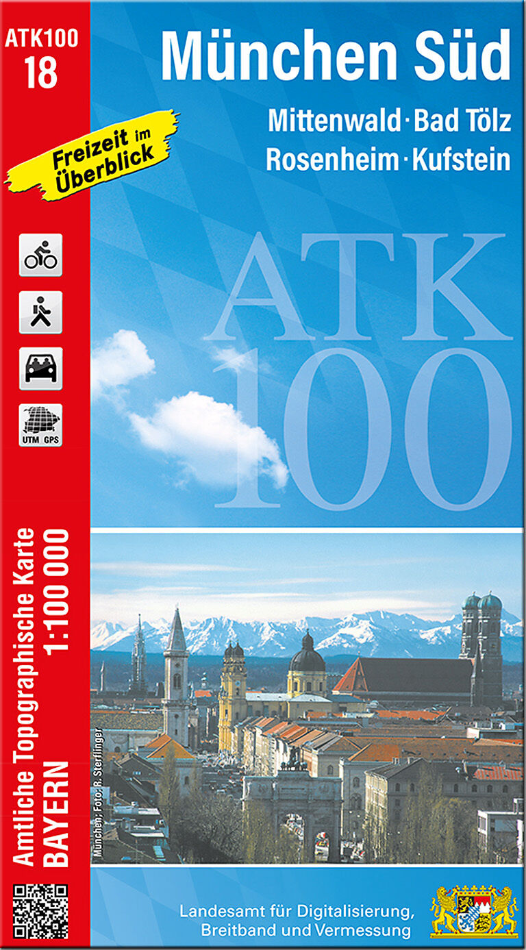 ATK100-18 München Süd (Amtliche Topographische Karte 1:100000)