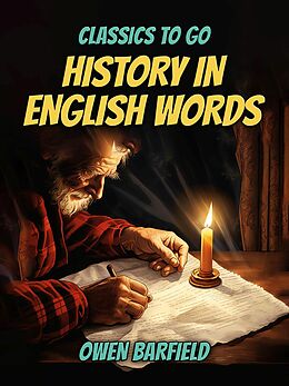 eBook (epub) History in English Words de Owen Barfield