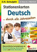 E-Book (pdf) Stationenlernen Deutsch durch alle Jahreszeiten / Klasse 3-4 von Viktoria Weimann, Stefanie Kraus, Birgit Brandenburg