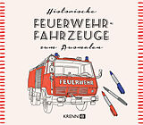 Kartonierter Einband Österreichische Feuerwehrautos zum Ausmalen von 