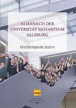 Kartonierter Einband Almanach der Universität Mozarteum Salzburg von 