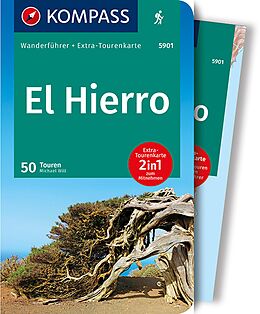 Kartonierter Einband KOMPASS Wanderführer El Hierro, 50 Touren mit Extra-Tourenkarte von Michael Will