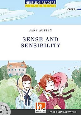 Kartonierter Einband Sense and Sensibility, mit 1 Audio-CD von Jane Austen