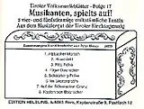  Notenblätter Tiroler Volksmusikblätter Band 17