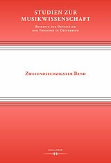 E-Book (pdf) Studien zur Musikwissenschaft - Beihefte der Denkmäler der Tonkunst in Österreich. Band 62 von 