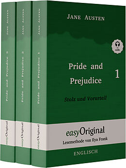 Fester Einband Pride and Prejudice / Stolz und Vorurteil - Teile 1-3 Hardcover (Buch + Audio-Online) - Lesemethode von Ilya Frank - Zweisprachige Ausgabe Englisch-Deutsch von Jane Austen