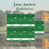 Kartonierter Einband (Kt) Jane Austen Kollektion Softcover (Bücher + 7 MP3 Audio-CDs) - Lesemethode von Ilya Frank - Zweisprachige Ausgabe Englisch-Deutsch von Jane Austen
