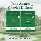 Kartonierter Einband (Kt) Jane Austen &amp; Charles Dickens Softcover (Bücher + 2 MP3 Audio-CDs) - Lesemethode von Ilya Frank von Jane Austen, Charles Dickens